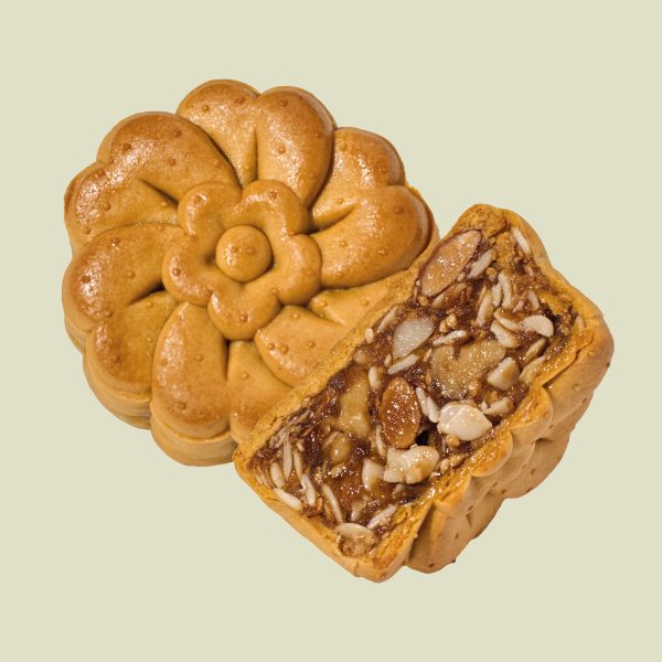 OVERSEA ASSORTED FRUITS AND NUTS MOONCAKE 海外天 伍仁 月饼